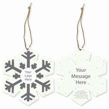Grow-A-Note® Customizable Plantable Snowflake Ornaments - Traditional